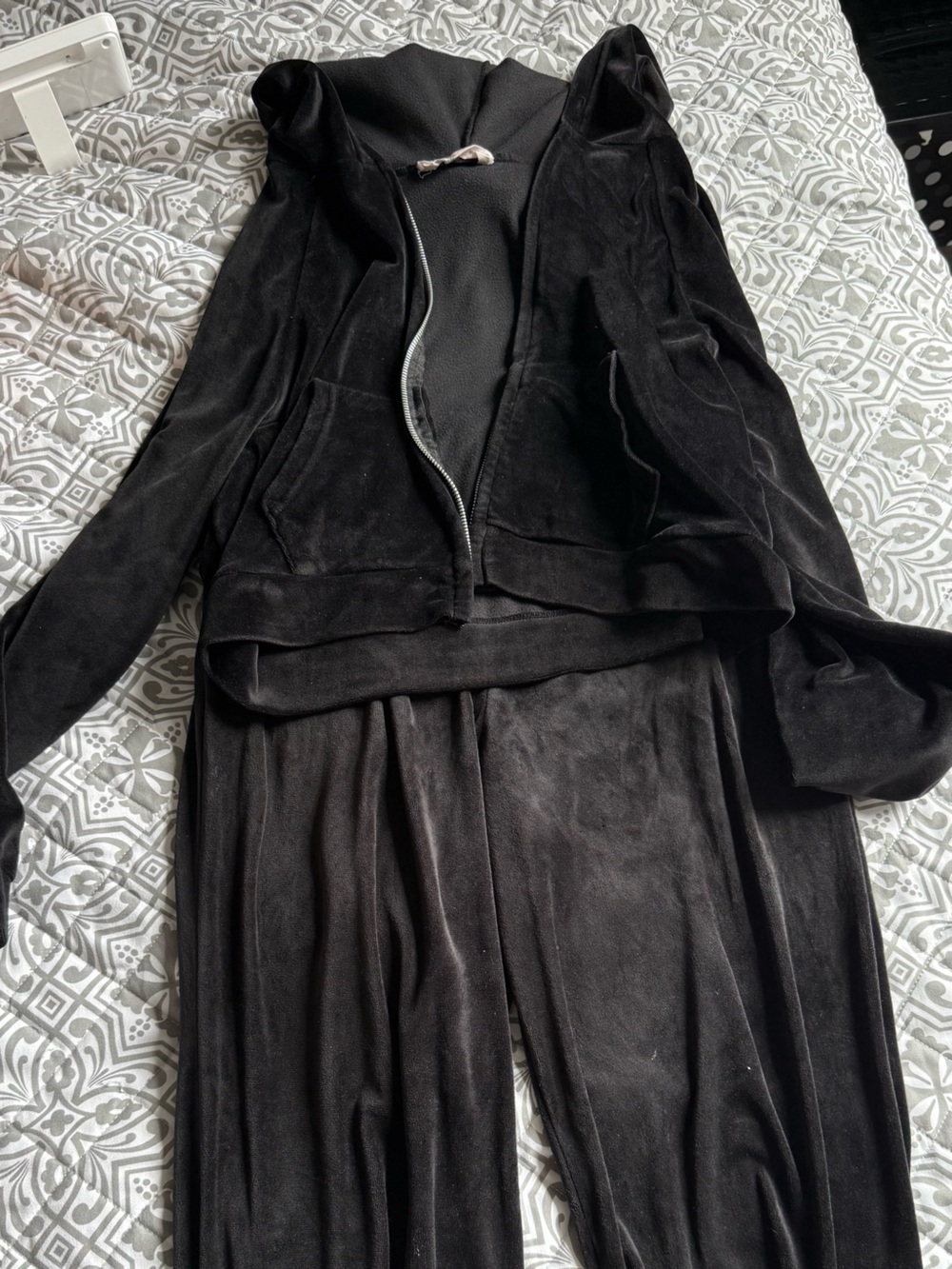 Black Velvet Off-Shoulder Jumpsuit